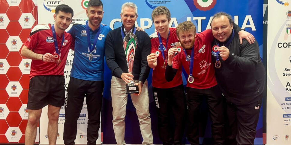 Top Spin Messina triumph: beats Sassari 3-2 and wins the Italian table tennis Cup!