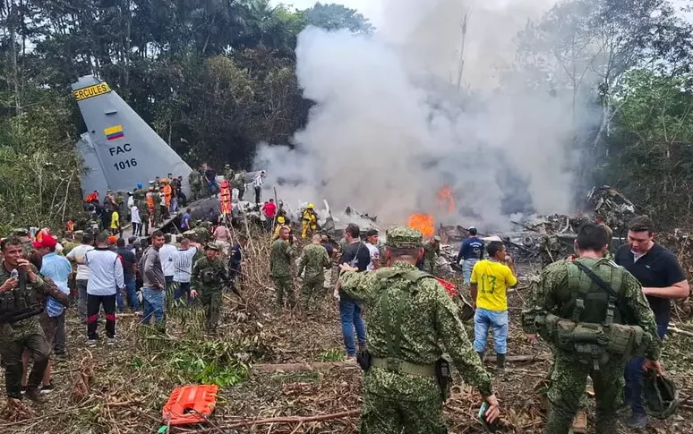 Accident in Colombia, military plane crashes: the toll rises to at least 66 deaths