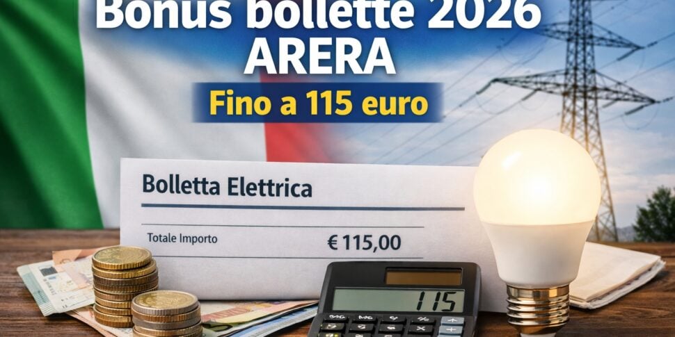 Arera 2026 bill bonus: up to 115 euros, who is entitled to it and how to obtain it