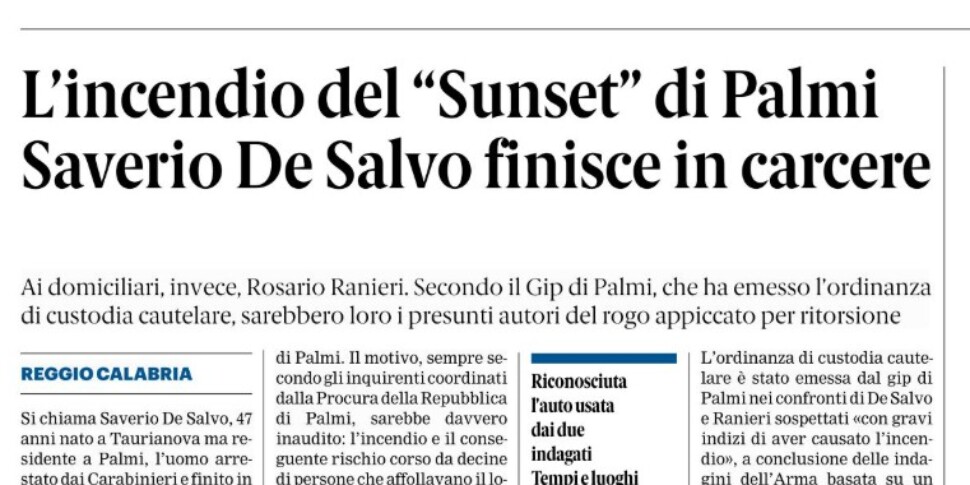 Press review 03-23-2026 Calabria editions