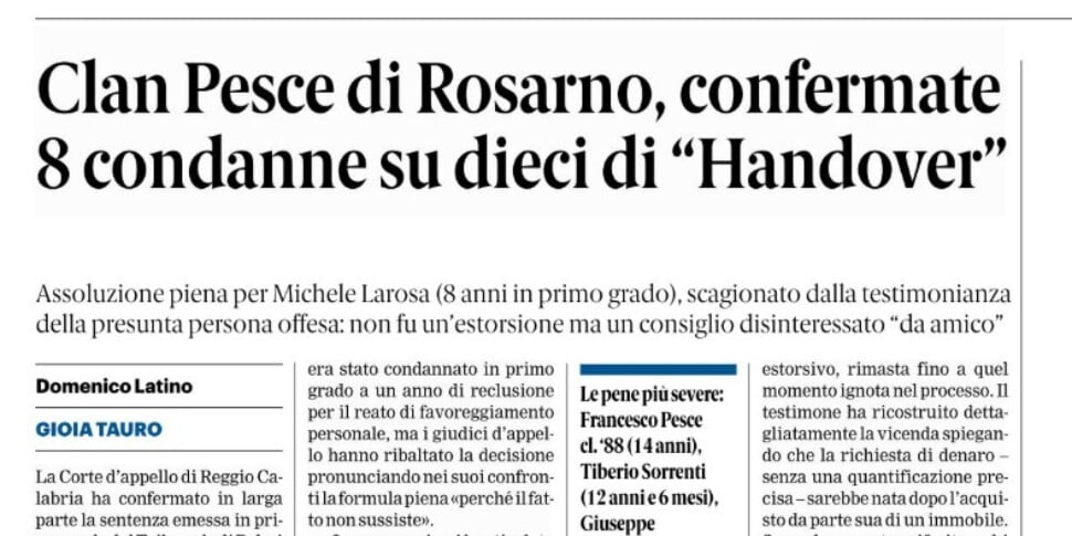 Press review 12-03-2026 Calabria editions