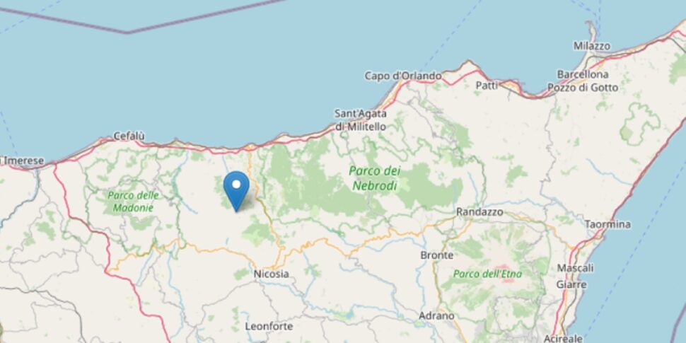 Seismic swarm in the province of Messina, five earthquakes in twelve minutes: the strongest magnitude 4.1 in Castel di Lucio