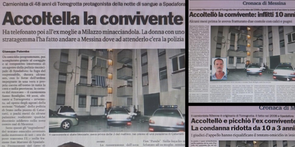 When 18 years ago Santino Bonfiglio stabbed another ex. And that 10-year sentence reduced to three