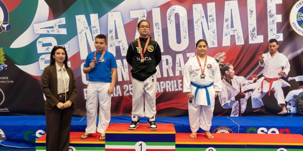 The Tropheum Karate Club shines in the national championships: silver for Maria Laura Ortelio, bronze for Domenico Pontoriero