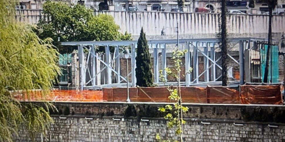 Cosenza, the Museum begins to take shape. Entrance door of the ancient village