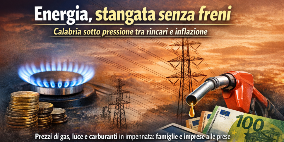Energy, unstoppable blow: Calabria under pressure between price increases and inflation