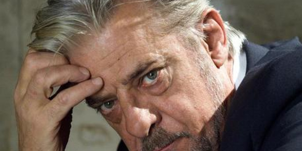 Giancarlo Giannini in Salina for the 15 years of the "Troisi" award. Godmother Maria Grazia Cucinotta