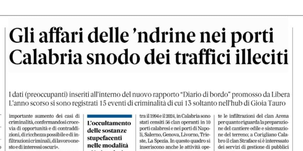 Press review 22-04-2026 Calabria editions