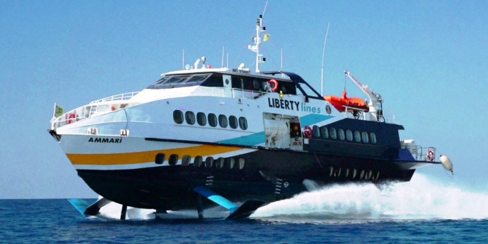 Strong sirocco, hydrofoils still stopped today between Messina, Milazzo, the Aeolian Islands and Calabria