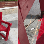 Cosenza, vandals against the red bench dedicated to Maria Rosaria Sessa. Caruso: “Cowardly and intolerable act”