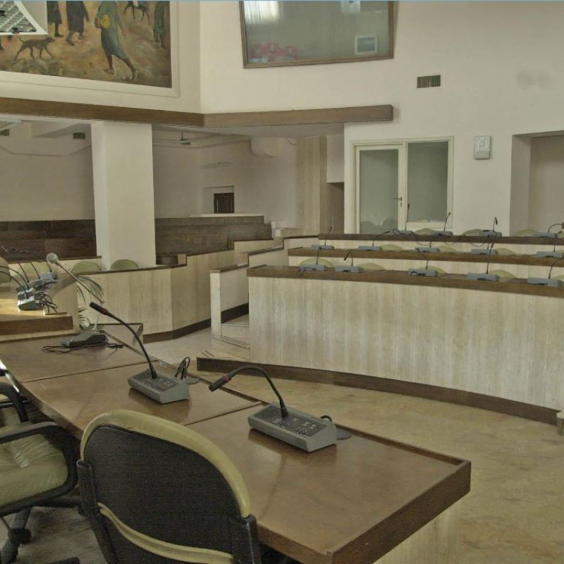 The hall of the Crotone municipal council