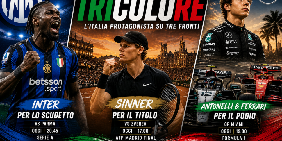 Italian Sunday: Inter for the Scudetto, Sinner record-breaking and Italy also dreams in Formula 1