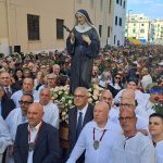 Messina, crowd of faithful for the procession of Santa Rita da Cascia PHOTO