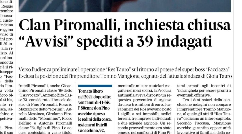 Press review 16-05-2026 Calabria editions