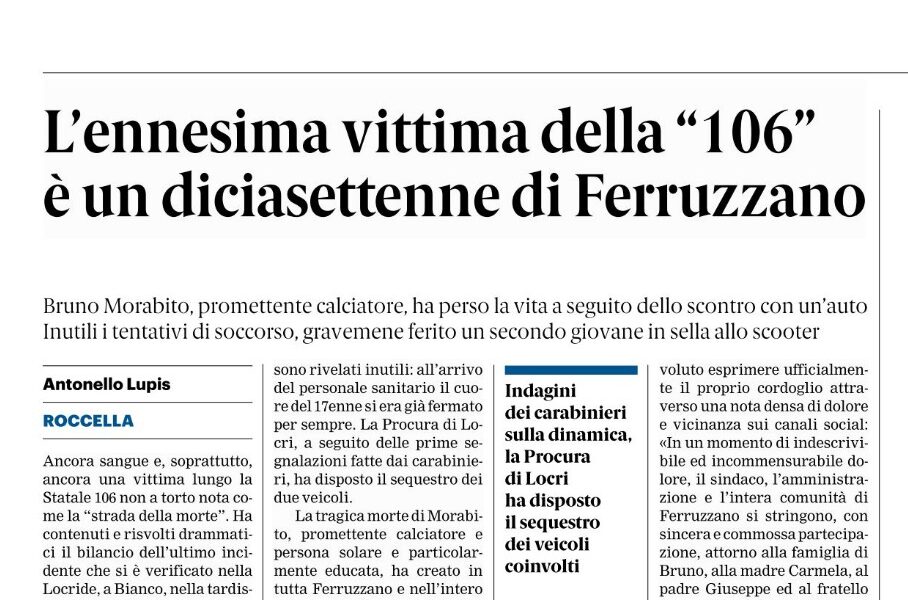Press review 18-05-2026 Calabria editions