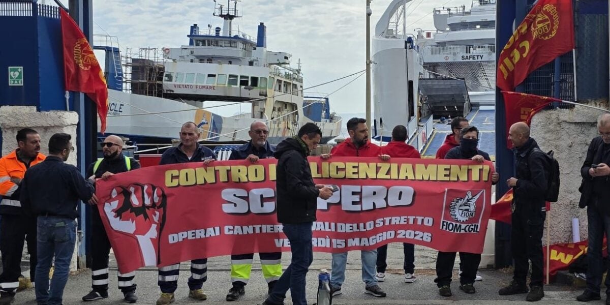 Strait shipyards in Messina: the 13 layoffs announced in mid-April have been frozen until the end of July