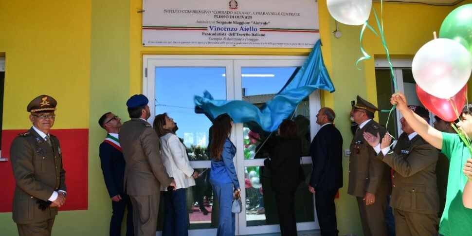 The Olivadi school named after a non-commissioned officer of the Italian Army PHOTO