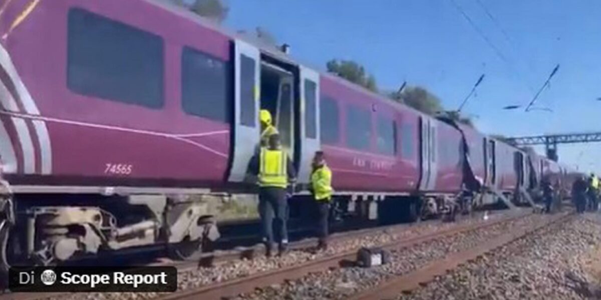 United Kingdom, collision between two trains north of London: one dead and dozens injured
