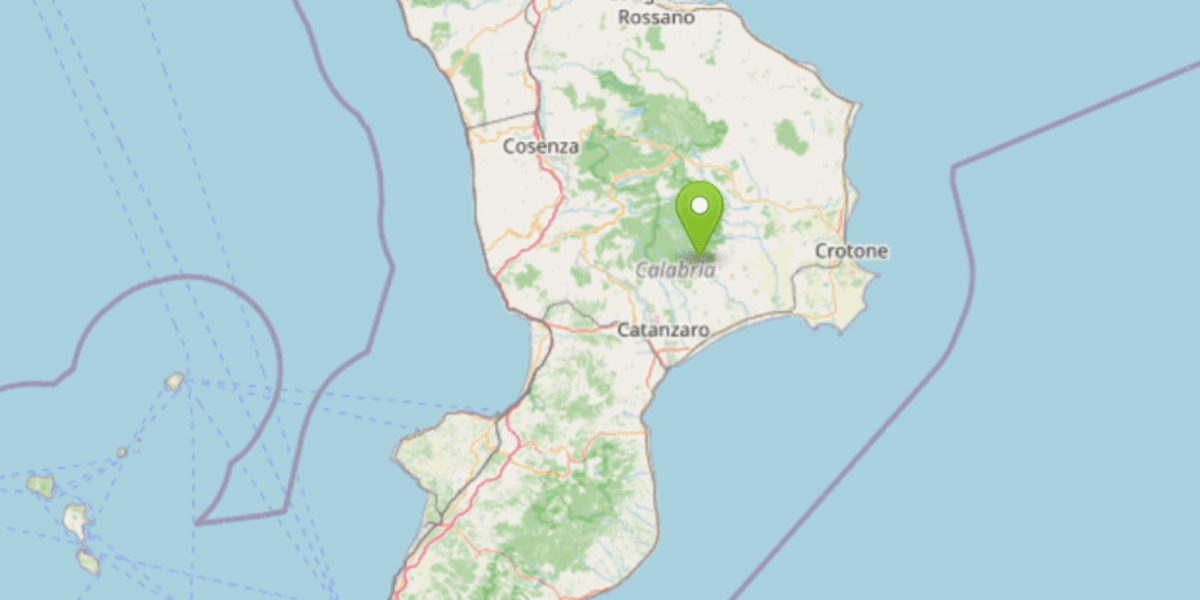 Earthquake in the Catanzaro area: magnitude 3.2 in Petronà