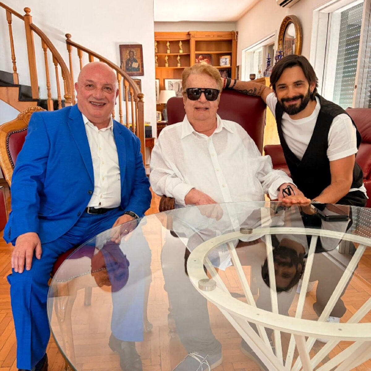 Franco Cicero, Vittorio Cecchi Gori and Francesco Cannavà