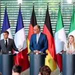 Meloni at the Berlin summit: "Let's strengthen the European component of NATO"