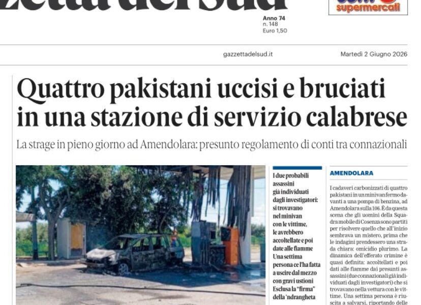 Press review 02-06-2026 Calabria editions