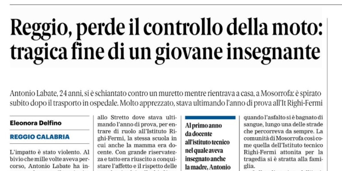 Press review 16-06-2026 Calabria editions