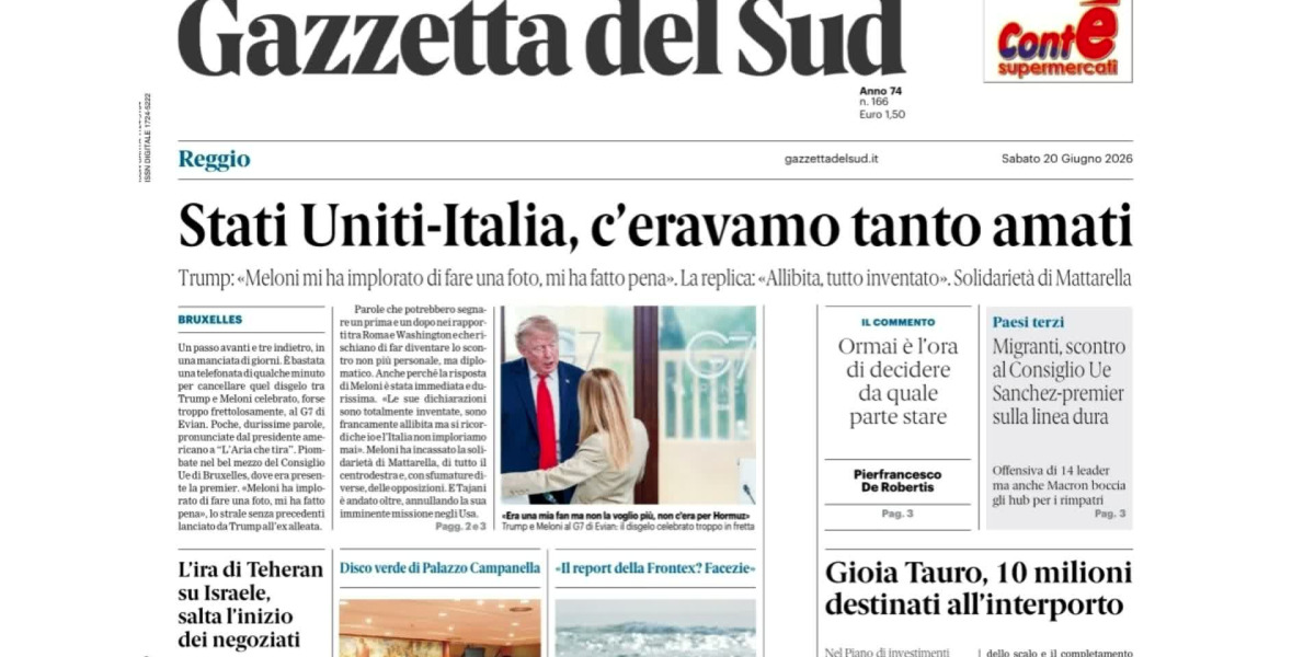 Press review 20-06-2026 Calabria editions