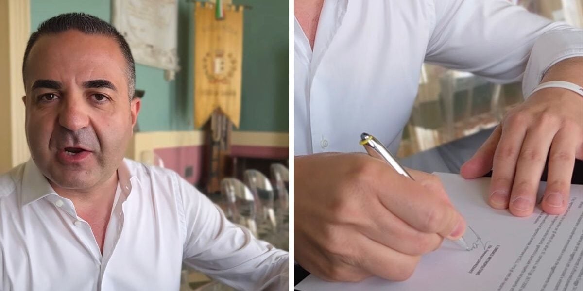 Reggio Calabria: the first day of Cannizzaro as mayor and one of the first signatures goes on social media