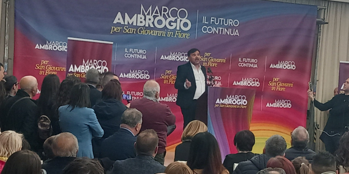 San Giovanni in Fiore, Marco Ambrogio aspires to the role of Prime Minister