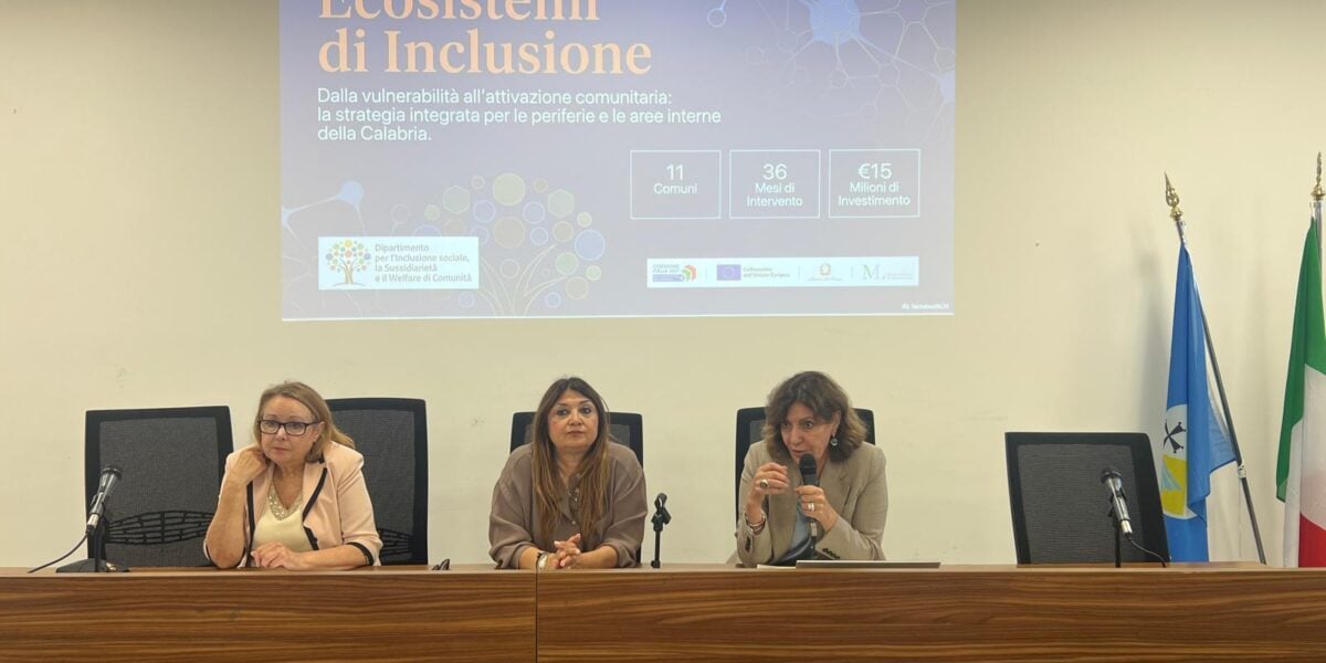 The projects financed with P.Art.ECIPO, Straface, presented in Calabria: "15 million to combat social vulnerability in the suburbs and in areas at risk of marginalization"
