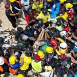A man and his son were saved in Venezuela. The Italian firefighters identify a 30-year-old mother with her three children
