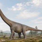 A 20 meter long dinosaur discovered in Thailand, with a neck as high as a three-storey building