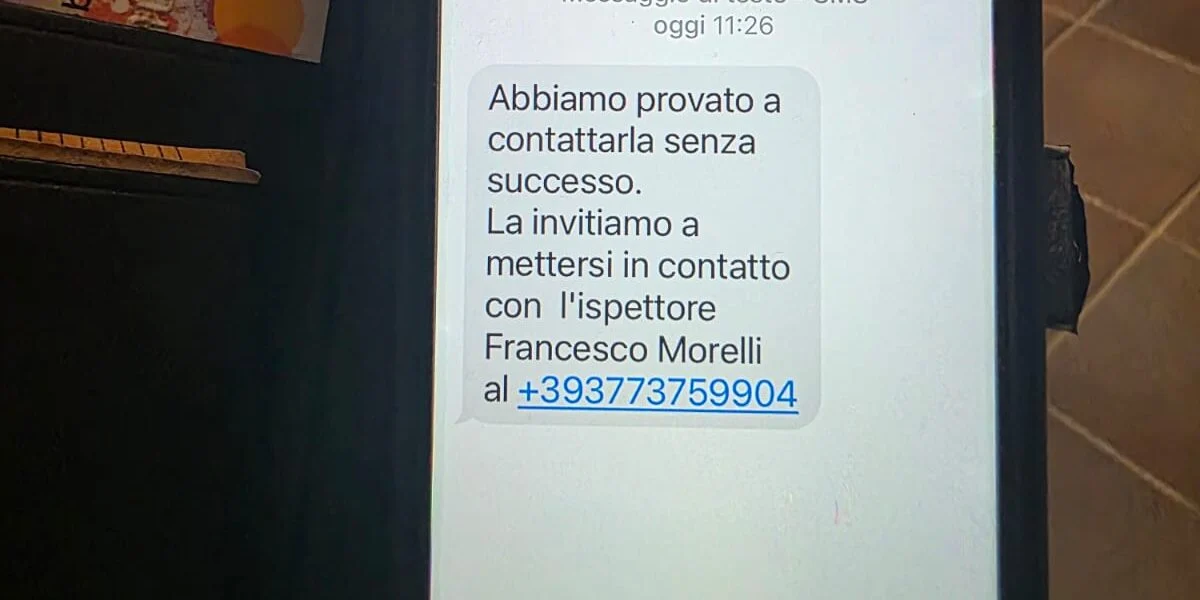 Beware of scams: fake text messages in the name of the police in Lamezia
