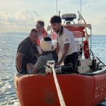 He slips from the cliff in the Vibo area, saved by the Coast Guard and firefighters