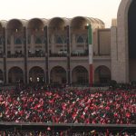 In Tehran on the second day of the farewell ceremony for Ali Khamenei