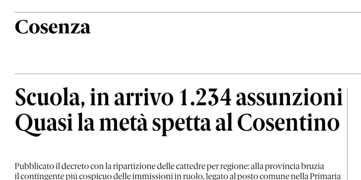 Press review 11-07-2026 Calabria editions