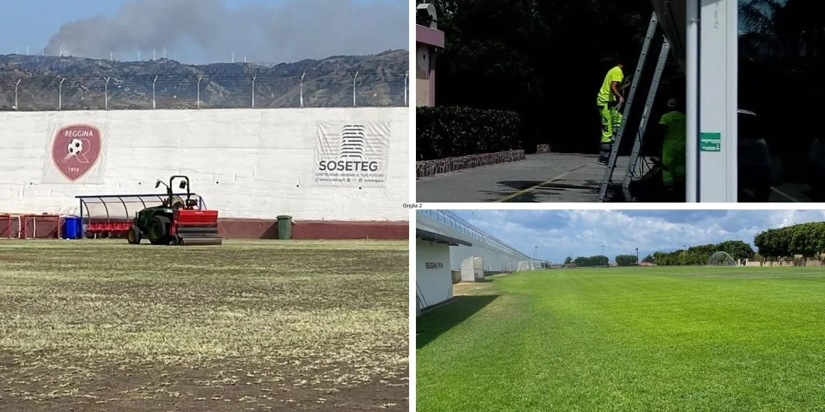 Reggina: extraordinary work at a rapid pace at Sant'Agata to welcome the amaranths PHOTO