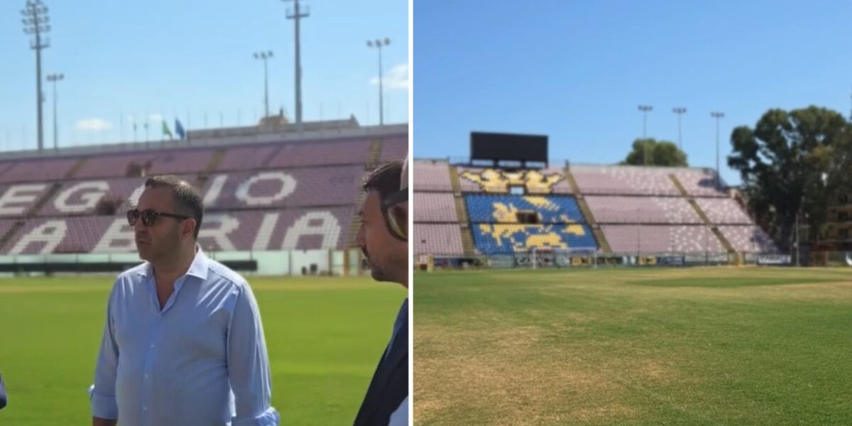 Reggina: inspection of Cannizzaro with Armando Calveri, works at Granillo and Sant'Agata
