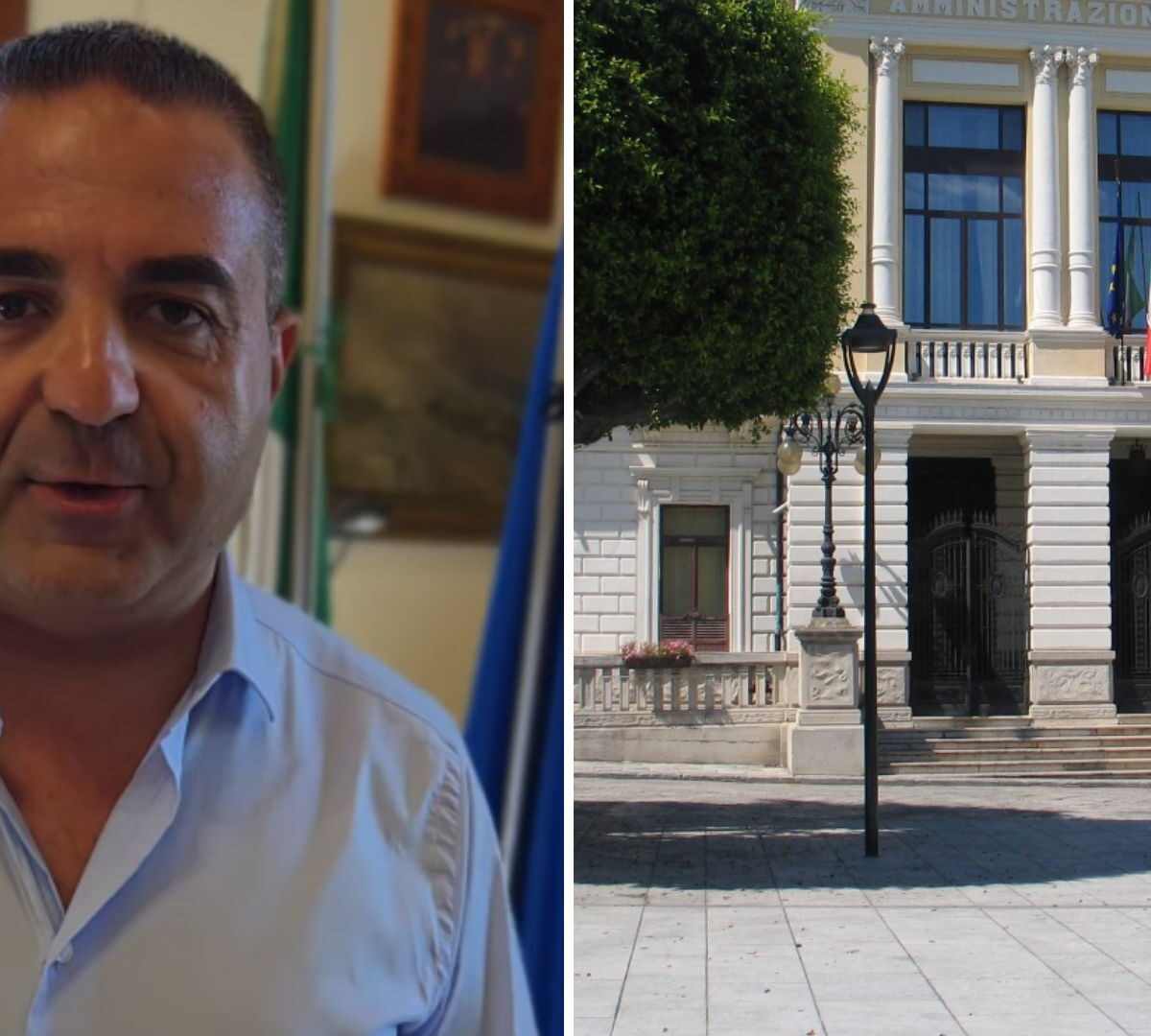The mayor of Reggio Calabria Francesco Cannizzaro during the announcement of the filing of the lists for the renewal of the Metropolitan Council. In the video message published on social media, the mayor also anticipates that the future deputy mayor will be a woman.