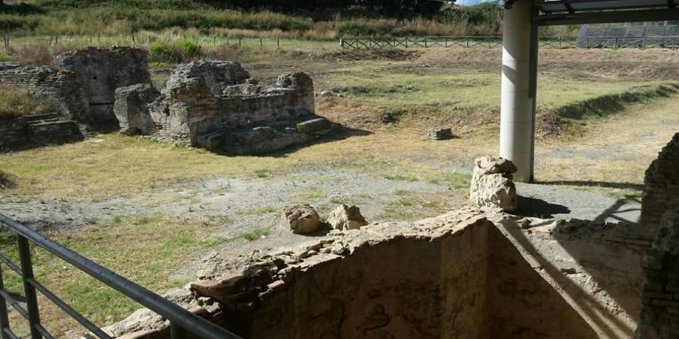 Roman villa of Casignana, the 'heart' mosaics in Locride PHOTO