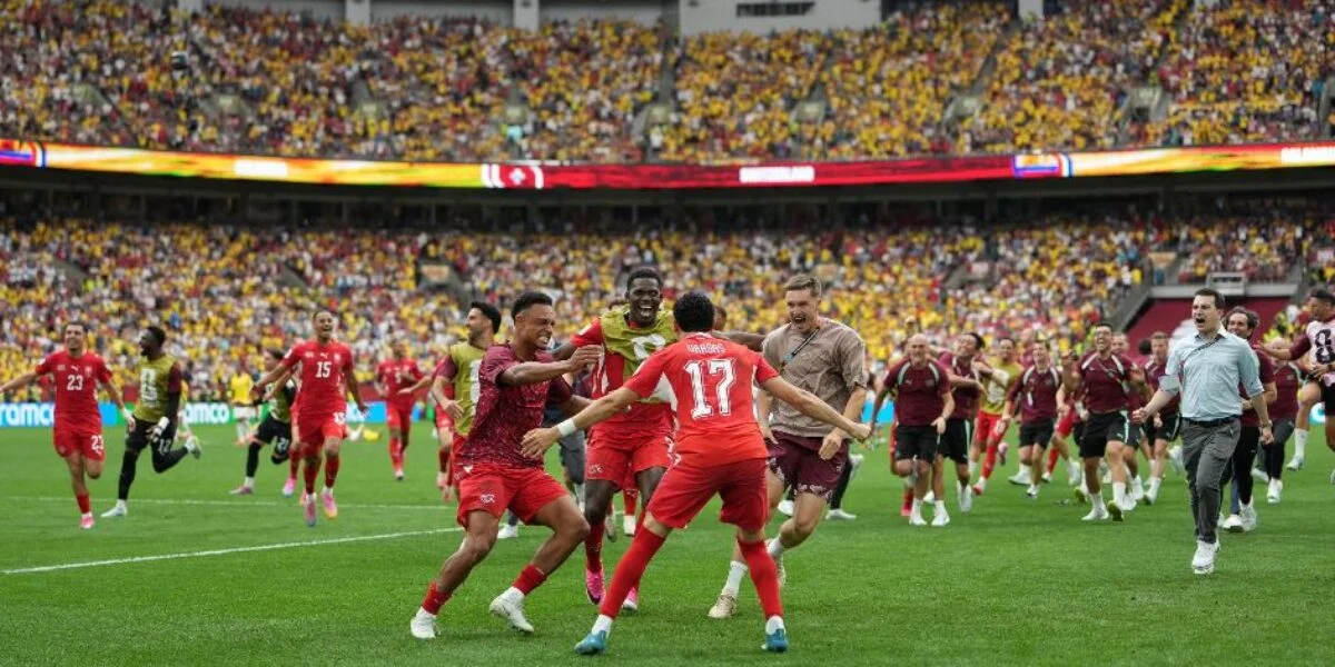 Switzerland last qualified for the quarterfinals, after a 0-0 draw in the 120th minute they beat Colombia on penalties