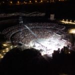 Today in Syracuse a stellar Nabucco. Historic debut for Elena Mosuc and Badral Chuluunbaatar in the Greek temple