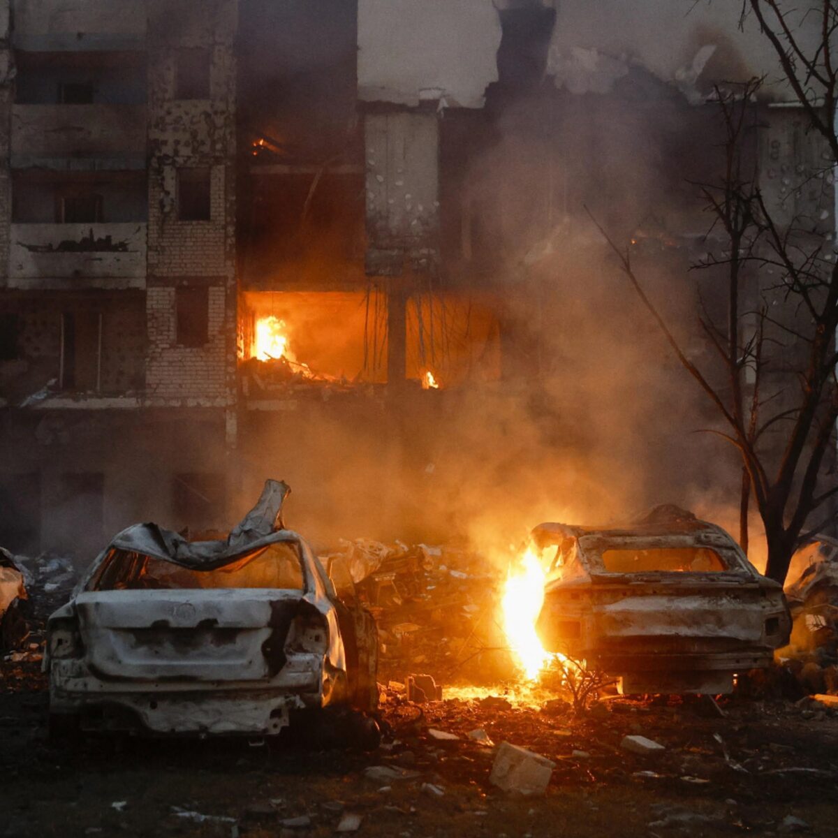 Russian bombing of Kiev
