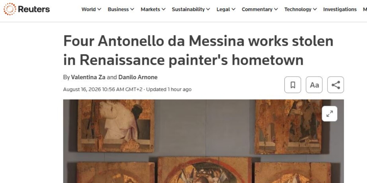 Messina, Antonello's masterpieces stolen: the theft goes around the world