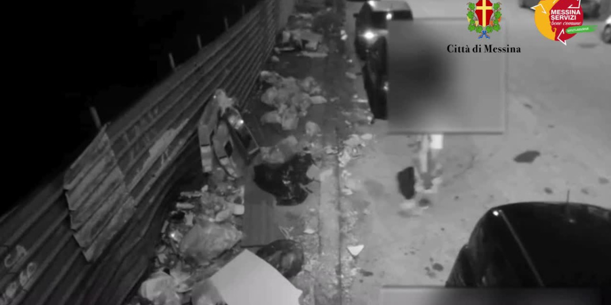 Messina, collects waste for third parties and abandons it on the street: trapped by camera traps VIDEO