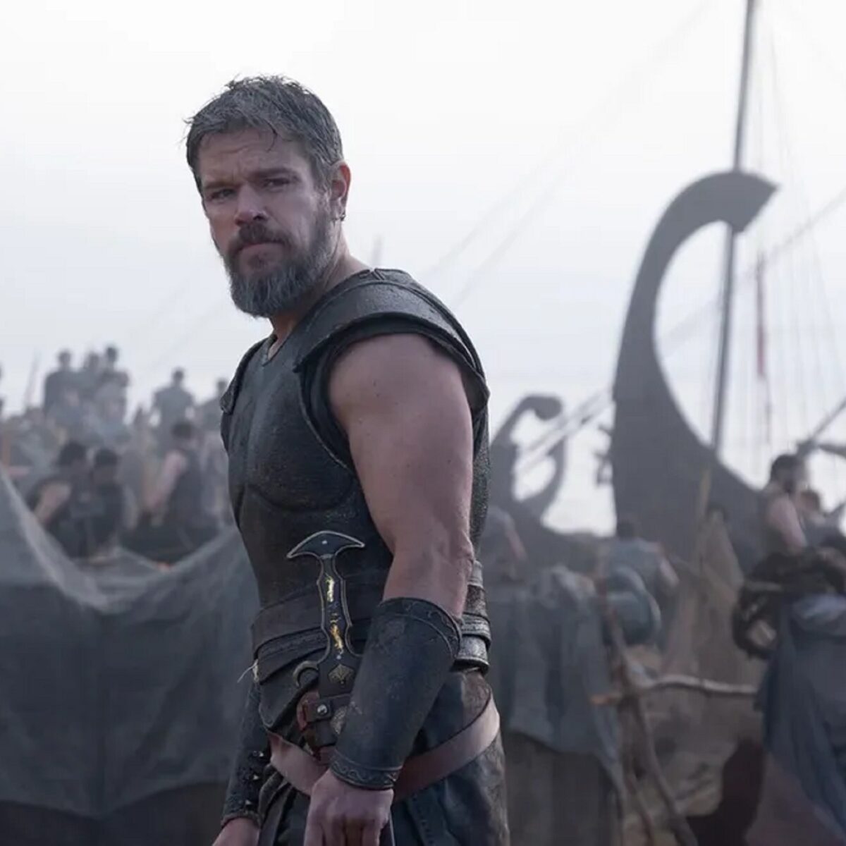 Matt Damon in the movie Odyssey