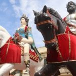 The Walk of the Giants in a sober form in memory of the victims of Pistunina