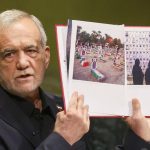 Iranian President Pezeshkian shows the UN photos of the killed children: "We will not give in"