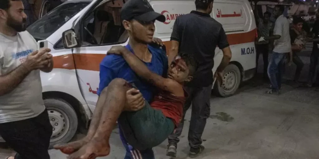 A building collapses in Gaza, at least 11 dead. "More than 50 children under the rubble." Another 2000 unsafe buildings in the Strip